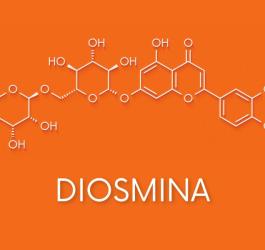 Wzór chemiczny diosminy.