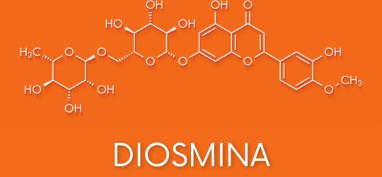 Wzór chemiczny diosminy.