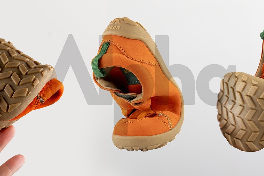 Model butów barefoot dla dzieci.