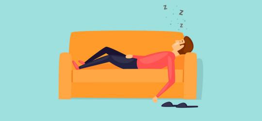 chrapiący mężczyzna