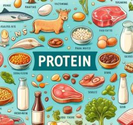 Roślinne i odzwierzęce źródła białka.