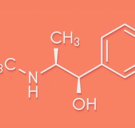 Wzór chemiczny efedryny.