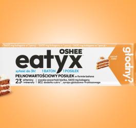 Pełnowartościowy posiłek w formie batona marki Oshee Eatyx.