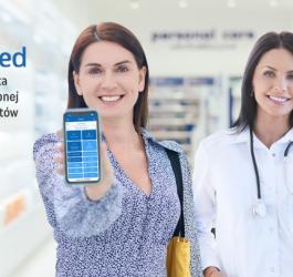 Aplikacja VisiMed na smartfonie.